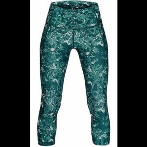 Under Armour Womens HeatGear Marble Mesh Capri Leggings Compression Size M